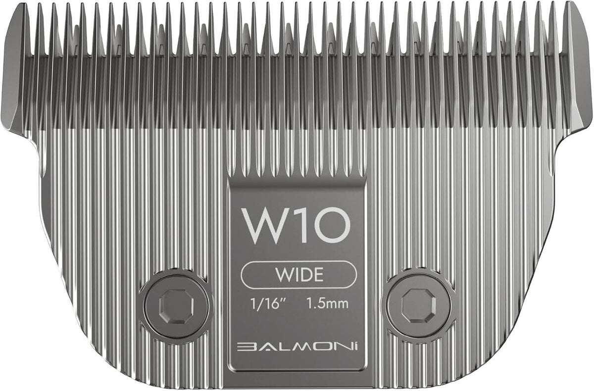 Detachable Pet Dog Grooming Ceramic Titanium A5 Wide Blade, Compatible with Wahl, Andis, Heiniger A5 Clippers (10W 1/16", 1.5mm)