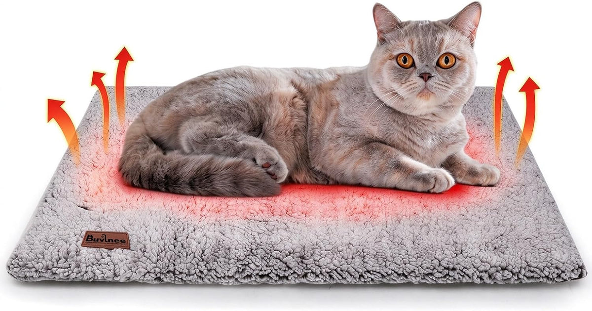 Self Warming Cat Bed, Self Heating Mat for Dog, Extra Warm Thermal Pet Pad