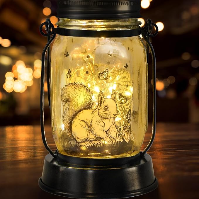 kyoryuger Squirrel Gifts for Women/Men Squirrel Solar Lanterns Mom Birthday - Image 9