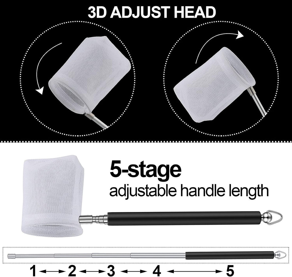 4 Pieces Fish Tank Shrimp Net Extendable Handle Shrimp Net