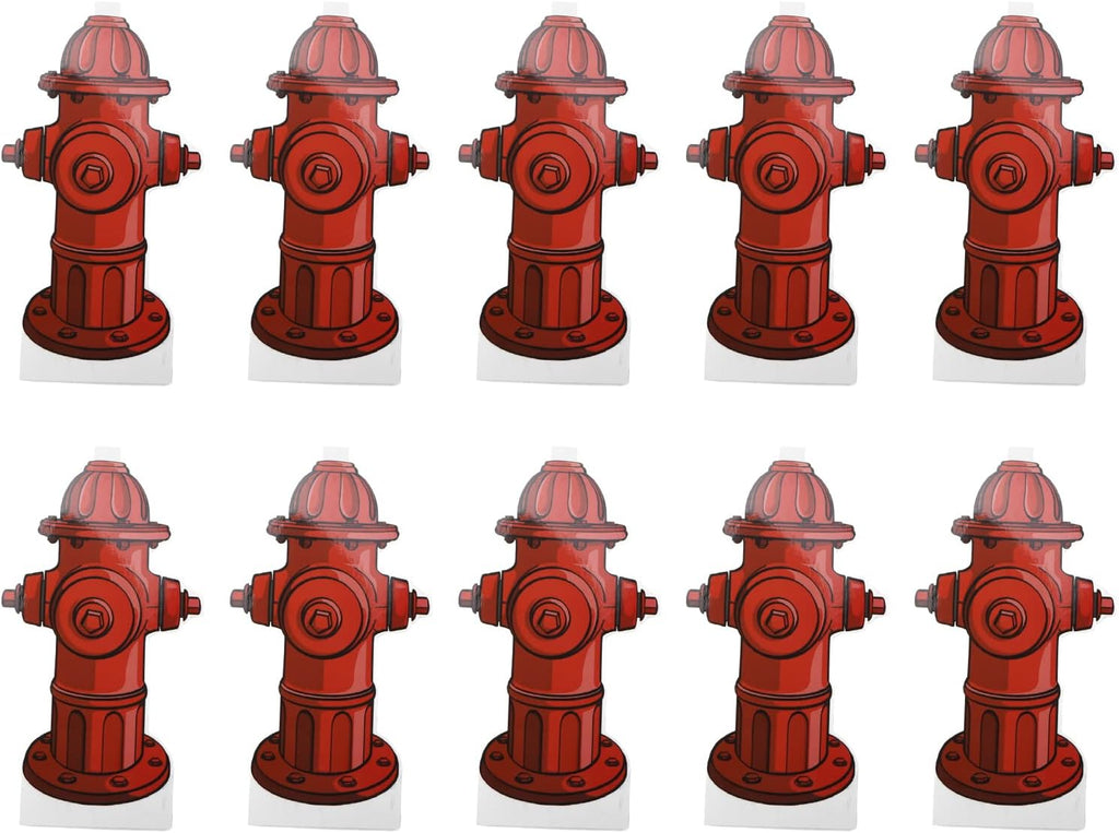 10PCS Dog Fire Hydrant Pee Post Paper, Fire Hydrant Trainer Paper, Fire Hydrant for Dogs to Pee On, for Puppy Pee Pad Pet Diaper (Excluding Pee Pad)