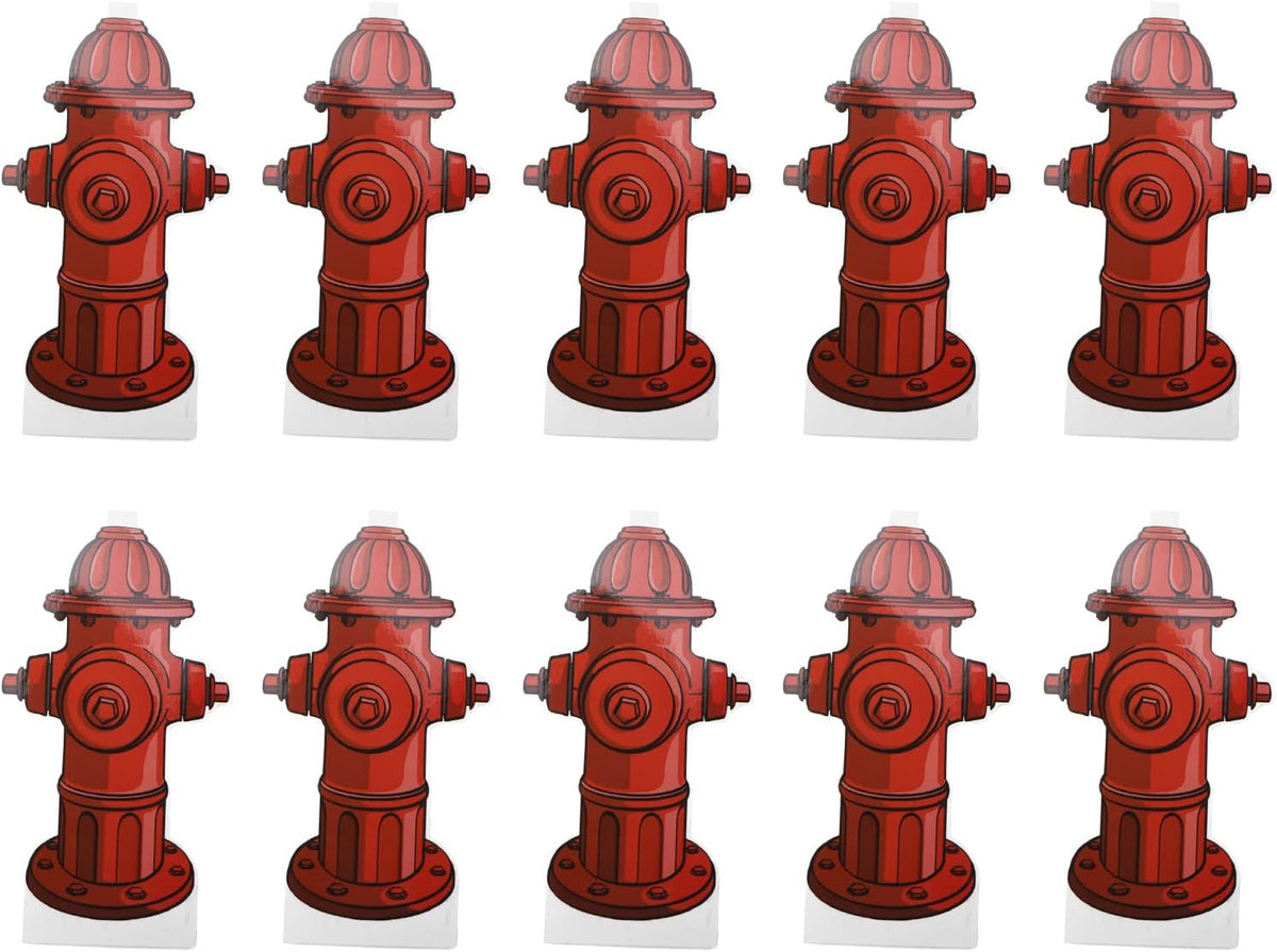 10PCS Dog Fire Hydrant Pee Post Paper, Fire Hydrant Trainer Paper, Fire Hydrant for Dogs to Pee On, for Puppy Pee Pad Pet Diaper (Excluding Pee Pad)