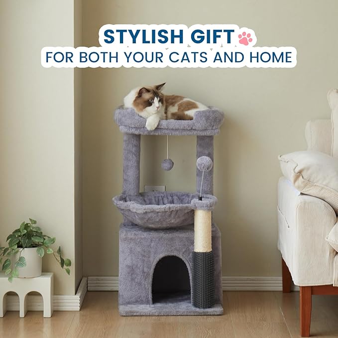 Cat Tree for Indoor Cats, 32 Inch Tall Cat Tower - Image 8