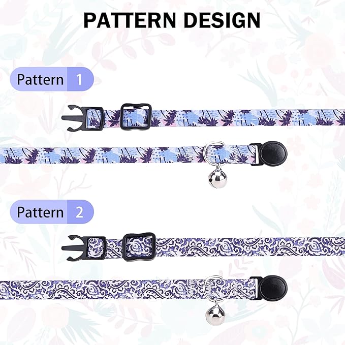 Breakaway Cat Collars for Girl Boy Cats, Spring Summer All Weather Cat Collar - Image 4