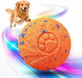 Interactive Moving Dog Toy Ball, 3 Automatic Bouncy Modes, Durable E-TPU Material for Chewing, Rechargeable and IPX7 Waterproof, Enrichment Smart Fetch Toy for Medium Large Dogs (Orange)
