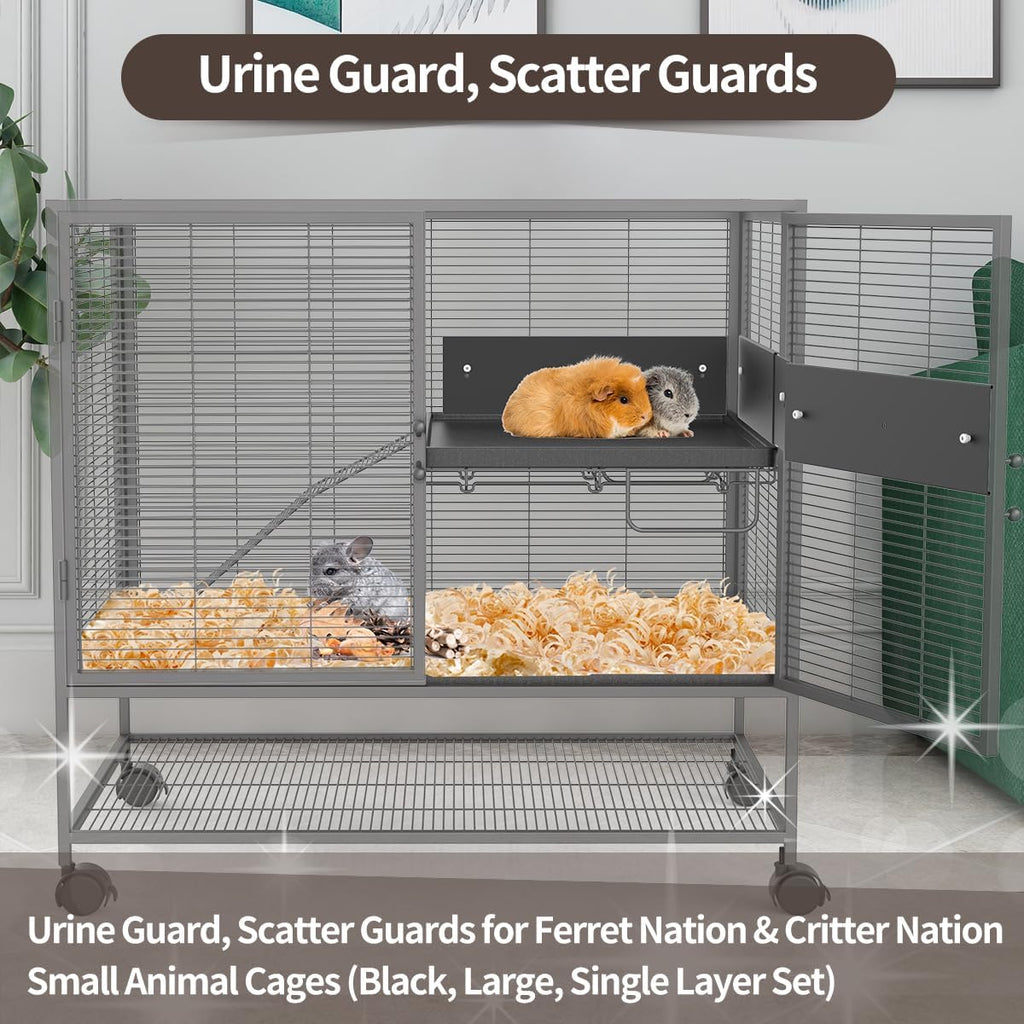 YKD Aluminum Alloy Scatter Guard for Ferret Nation & Critter Nation Cages