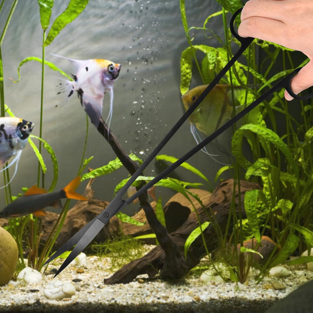 15Inch Extra Long Design Aquarium Aquascaping Tool Kit, Stainless Steel