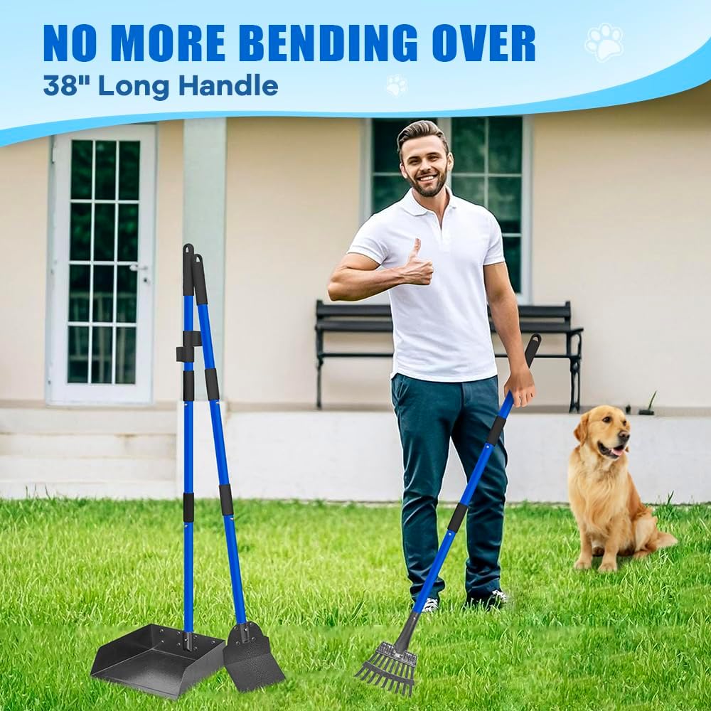 Larger Dog Pooper Scooper for Large Medium Small Dogs Stainless Steel