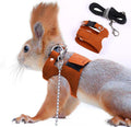 Squirrel Traction Rope Strap Anti-Biting Chain Rope, Adjustable Vest, Small Animal Walking Harness with Lead Leash, Hamster Gerbil Rat Mouse Ferret Chinchilla Small Animal Walking Leash