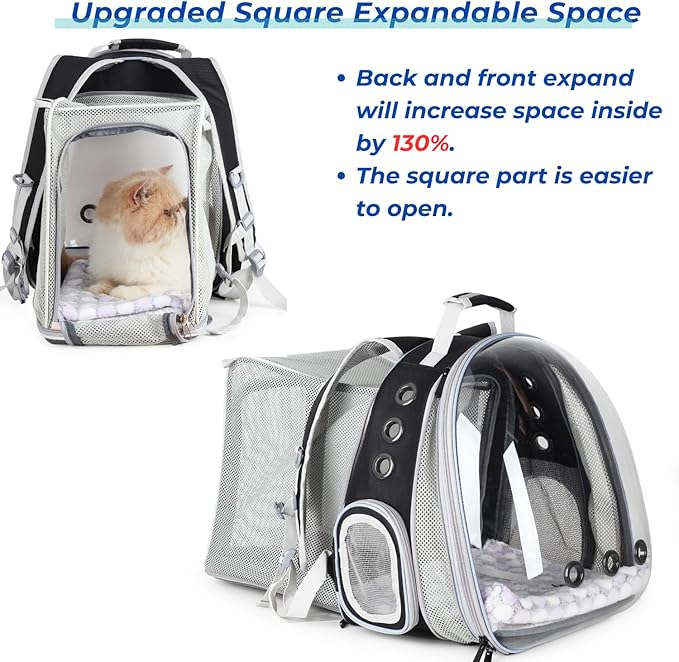 Lollimeow Expandable Cat Backpack Carrier - Image 4