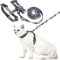 PUPTECK Adjustable Cat Harness and Leash Set Escape Proof Kitten Strap Collar by PUPTECK