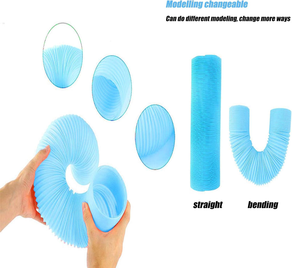 Hamiledyi Small Pet Collapsible Tunnel, Portable Hamster Outdoor/Indoor Playpen, Guinea Pig Fun Hideout Accessories Tent Toys for Bunnies Rats Gerbils Ferrets (Blue)