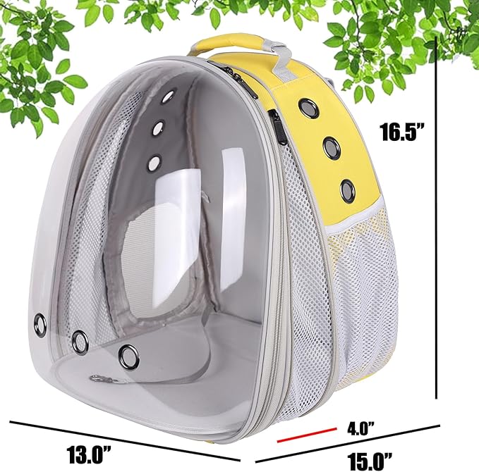 Front Extension Large Cat Backpack Carrier, Fit up to 20 lbs, Space Capsule - Image 2