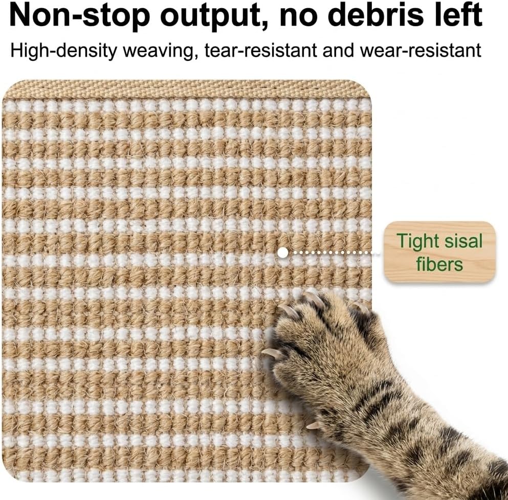 2 Pcs Cat Scratch Furniture Protector Mat, Table Legs Cat Scratching Mat