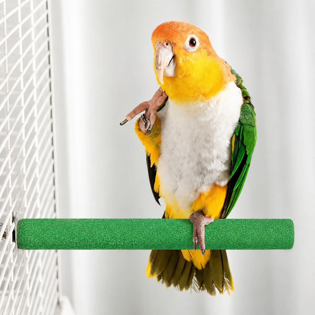 ASelected 14 PCS Bird Perch, Bird Cage Accessories Including Wood Parrot Stand Platform and Birds Nail Trimming Sticks, Colorful Parakeet Toys for Budgies, Parakeet, Cockatiel