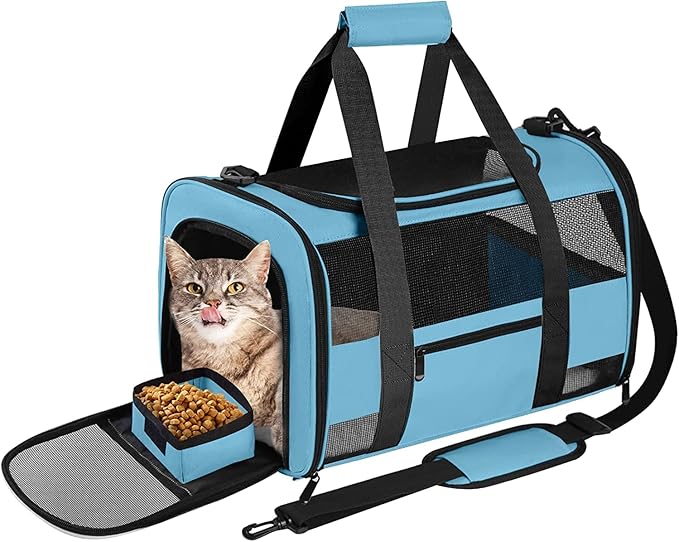 Large Cat Carrier Dog Carrier, Pet Carrier by CUSSIOU