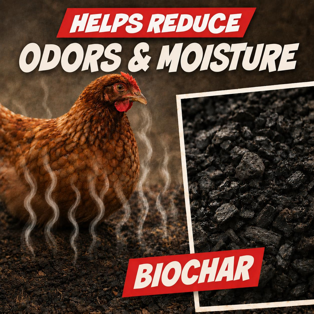 4lbs Chic Hens Chicken Dust Bath, Natural 4-Ingredient Blend for Chickens, Dust Bath Powder with Diatomaceous Earth, Biochar, Zeolite & Sulfur, Made in USA