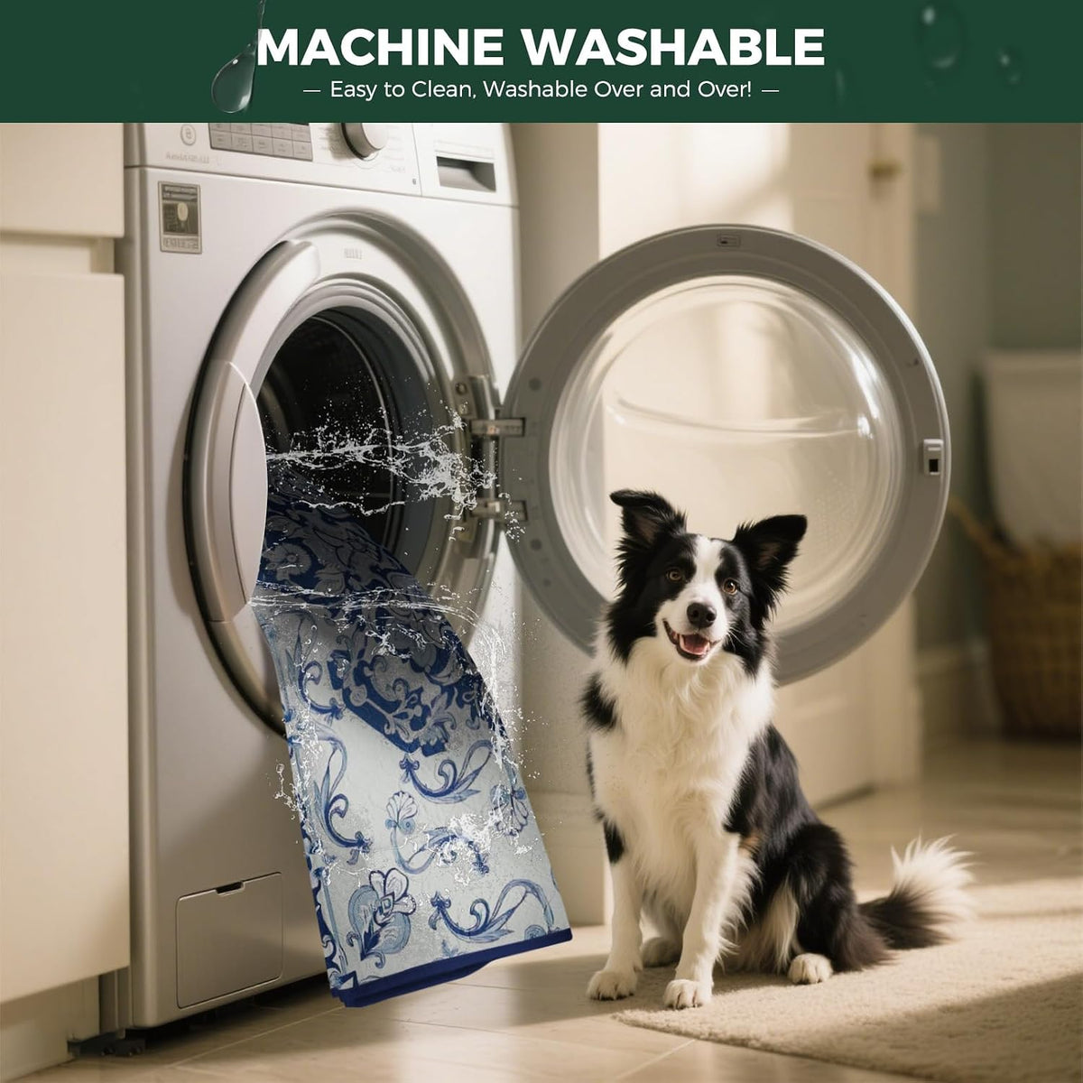 FXW Washable Pee Pads for Dogs, Super Absorbent, 35" Square, 2 Packs