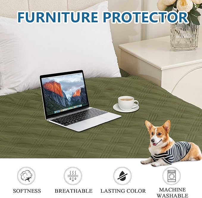 hyha Waterproof Dog Blanket, Reversible Pet Bed Blanket, Soft Sofa Couch Cover - Image 7