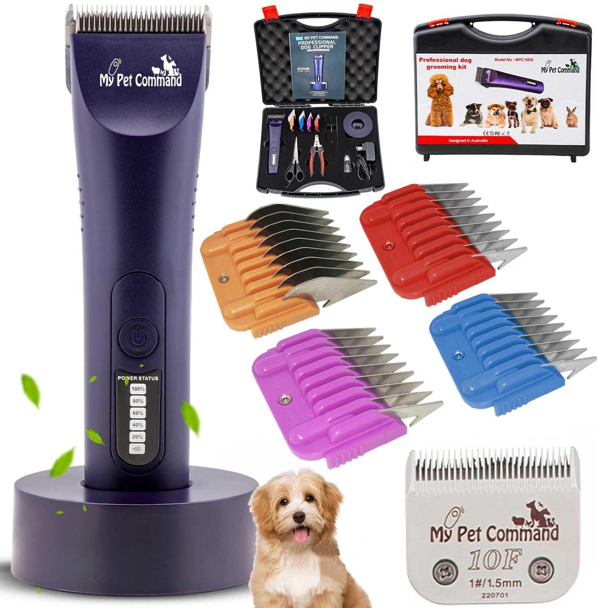 My Pet Command Professional Light Weight Cordless Dog Grooming Clipper