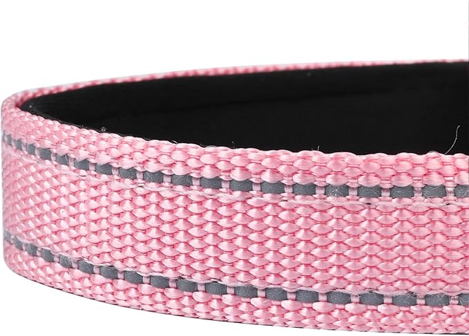 Reflective Dog Collar, Adjustable Soft Neoprene Padded Nylon Pet Collars - Image 5