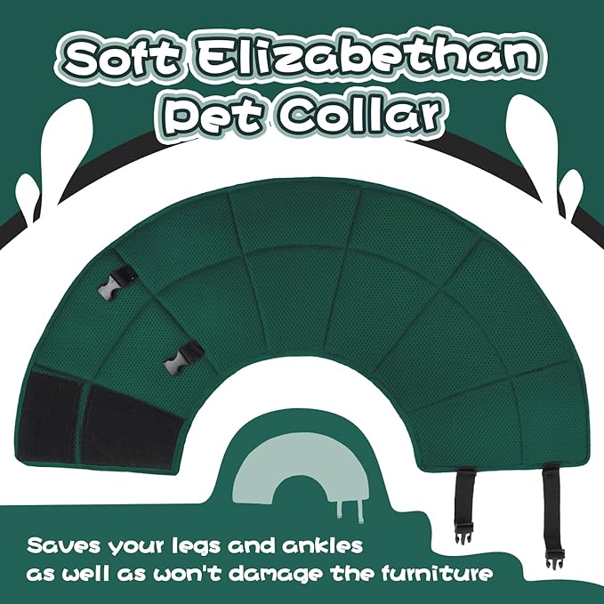 Dog Cone Collar Soft Cone for Medium Dogs After Surgery Adjustable Elizabethan - Image 7