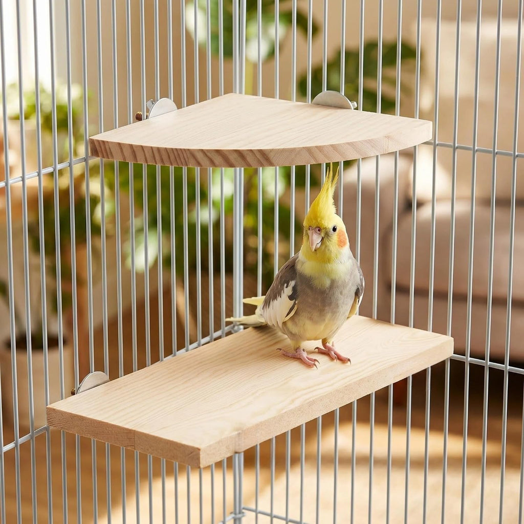 Bird Perch, 3 Pack Bird Playground Woodern Hamster Platform