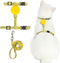 PUPTECK Adjustable Cat Harness and Leash Set Escape Proof Kitten Strap Collar by PUPTECK