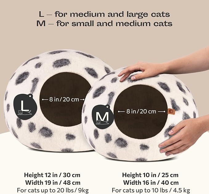 MEOWFIA Cat Cave – Premium Felt Cat Bed - Image 2