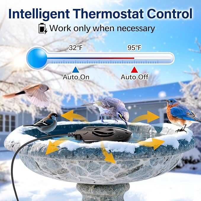 100W Bird Bath Heater, Birdbath Heaters - Image 3