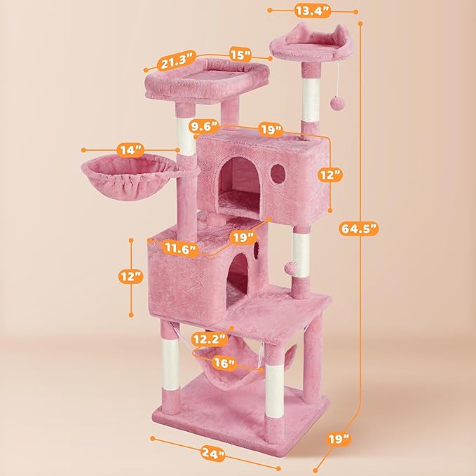 Yaheetech Multi-Level Cat Tree, Large Cat Tower - Image 7