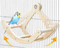 Bird Perch Toy, Interactive Rocking Parakeet Toys and Perches, Wooden Exercise by Jevnd