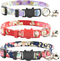 Breakaway Cat Collars with Bell, Durable & Safe Cute Kitten Collars Safety by XPangle