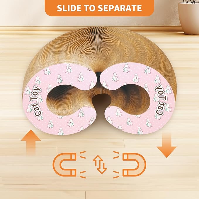 Collapsible Cats Cardboard Scratcher, Interactive Cat Toys - Image 5