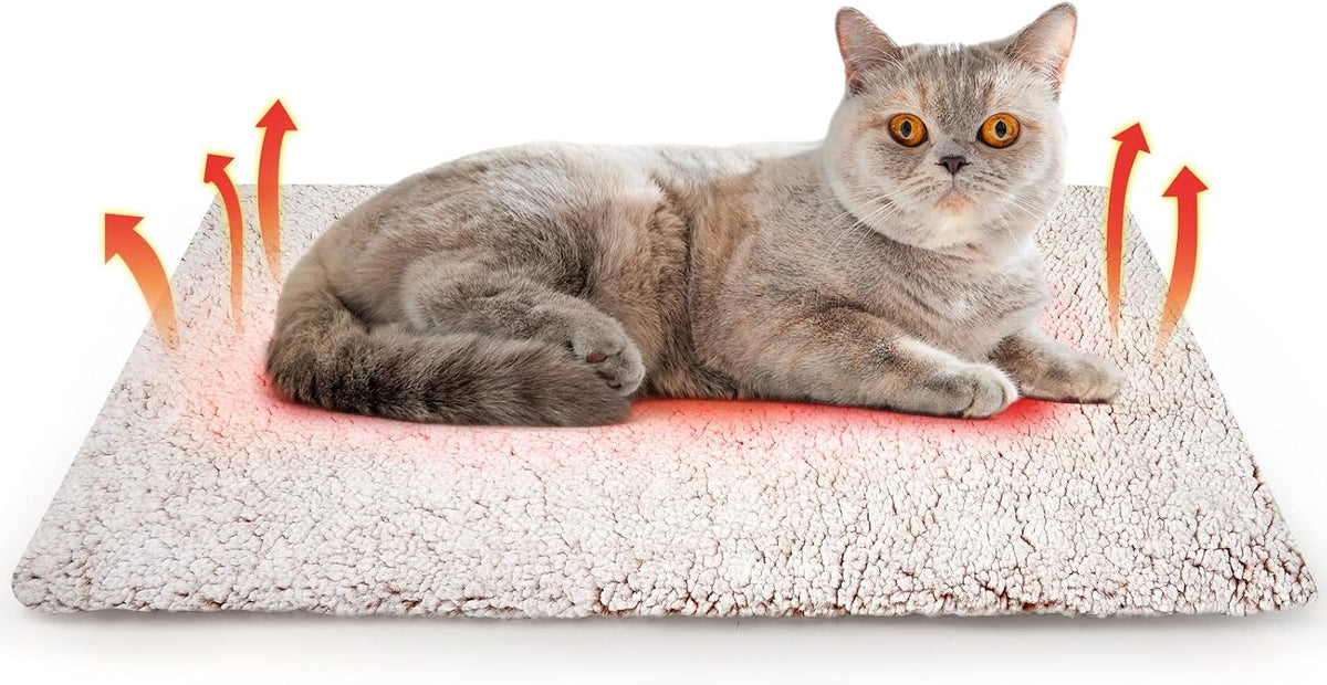 Self Warming Cat Bed, Self Heating Mat for Dog, Extra Warm Thermal Pet Pad