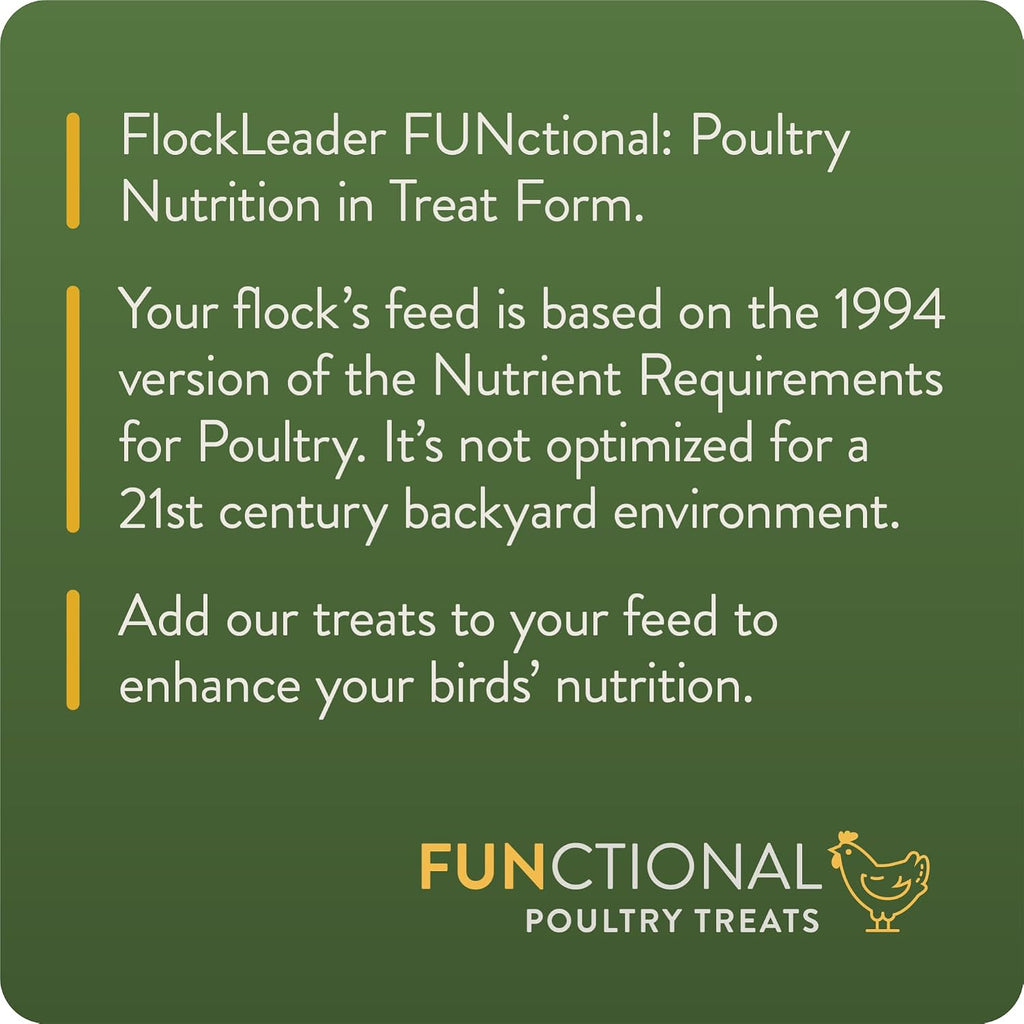 FLOCKLEADER Defend, Poultry Treats for Immune Support, 3.5 lb