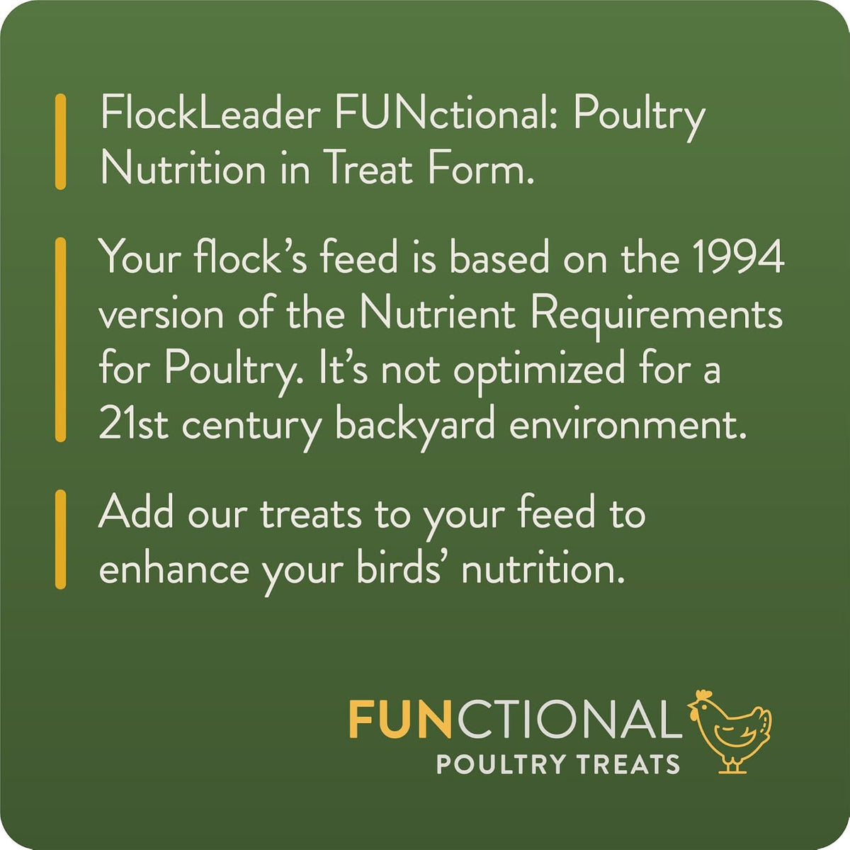 FLOCKLEADER Defend, Poultry Treats for Immune Support, 3.5 lb