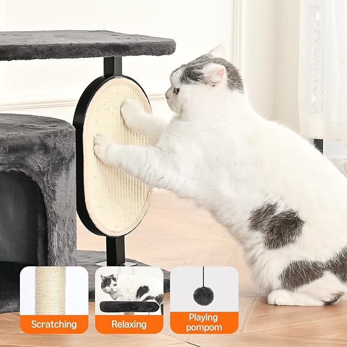 Amazon Basics Cat Tree Tower, Solid Steel Frame - Image 4