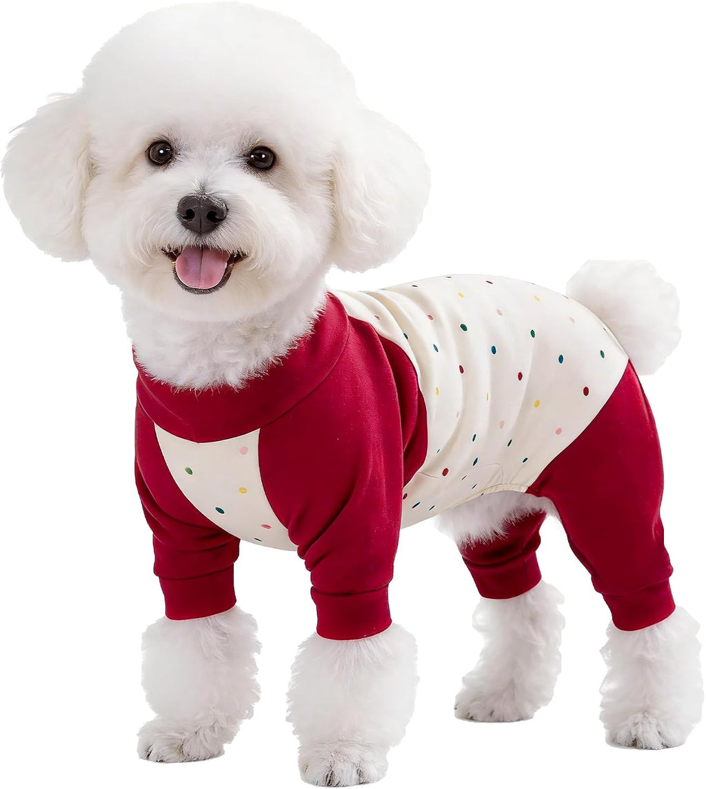 Dog Recovery Suit After Spay-Prevents Lick & Shed(Pink,S)