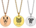 Custom Pet Portrait Necklace by IdaMemory