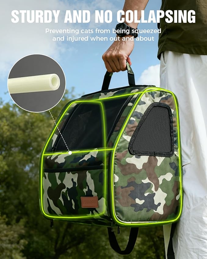 PETUX Cat Backpack Carrier for Small Cat ＆ Dog up to 12 lb - Image 7