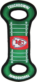 NFL Football Field DOG TOY with Squeaker. - KANSAS CITY CHIEFS - For Tug, Toss, and Fetch. - Tough & Durable PET TOY