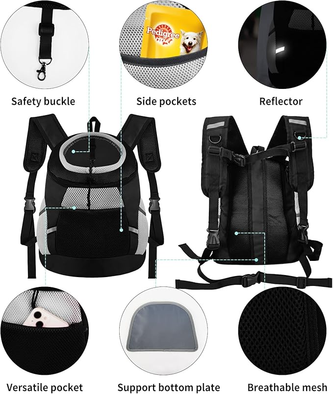 Dog Backpack Carrier, Front Chest Carrier - Image 6