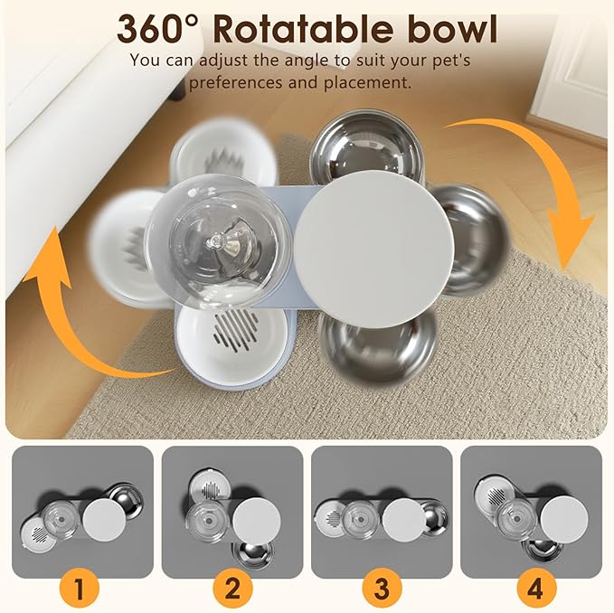Automatic Gravity Cat Dog Feeder and Water Dispenser - Image 3