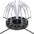 Solar Fountain Pump with Spray Height Adjustment, Upgrade Glass Solar Bird Bath by SEIRMEP