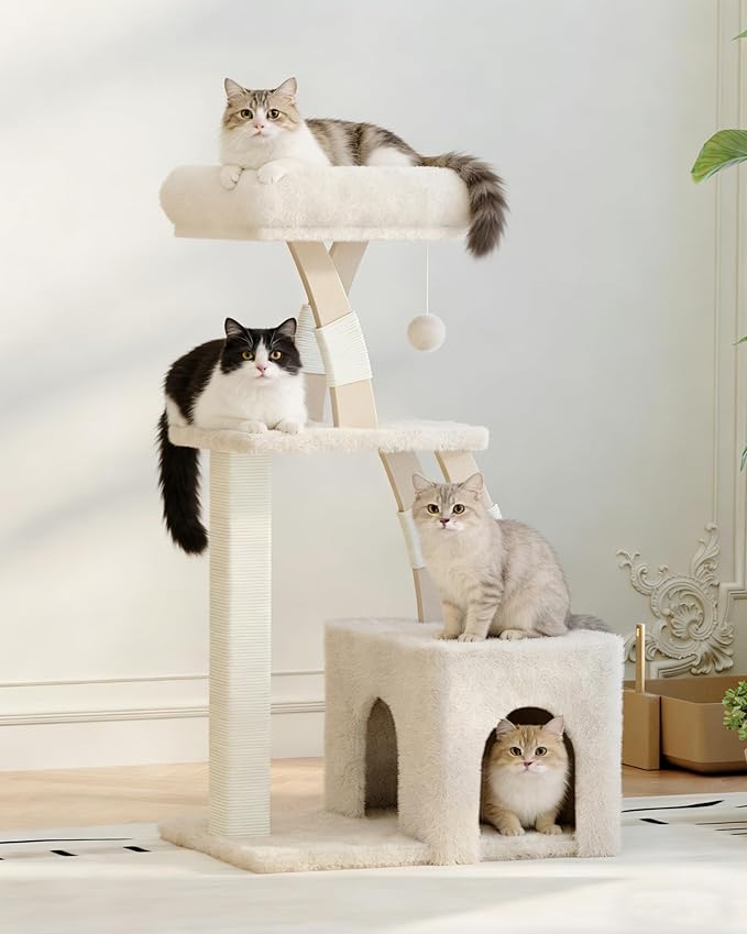 Cat Tree for Indoor Cats, 40 Inches Cat Tower - Image 2