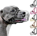 BRONZEDOG Pitbull Wire Basket Muzzle for Amstaff, Large Dogs (Steel)
