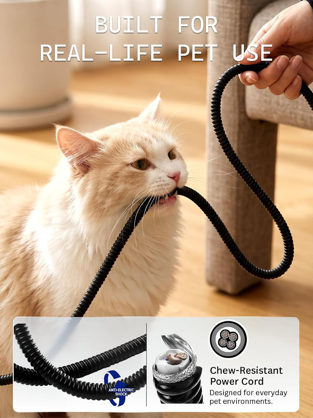 Rest-Eazzzy Pet Heating Pad for Cats,Waterproof,Anti-Bite Timer Warming Mat