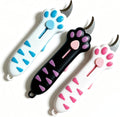 Cat Paw Box Cutter 3-Piece Set, Retractable Cat Claw Knife with Cute Paw Handle, Portable Utility Box Opener for Home Office Package Carton & Tape Cutting