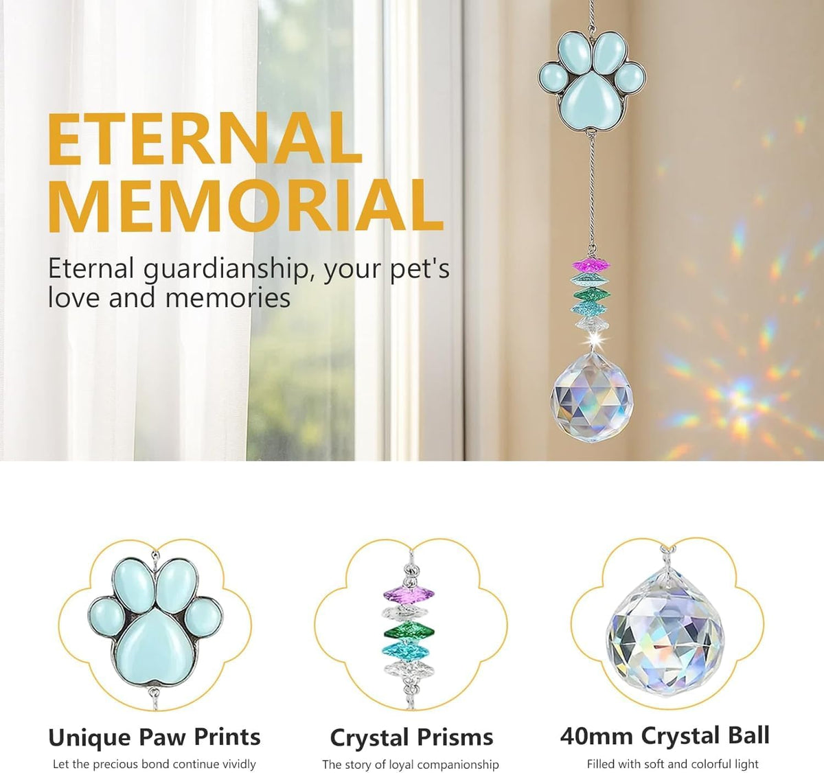 Dog Memorial Gifts for Loss of Dog Sympathy Gift, Pet Loss Gifts, Cat Memorial Gifts for Loss of Cat, Rainbow Bridge Dog Remembrance Gift, Dog and Cat Passing Away Gifts